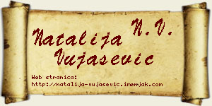 Natalija Vujašević vizit kartica